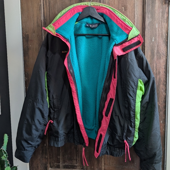 Columbia Bugaboo Vintage 3 In 1 Nineties Ski Jacket - Men's Size Medium - Picture 10 of 15